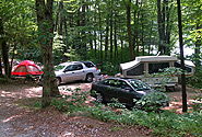Wooded campsites at Stateline Campresort & Cabins